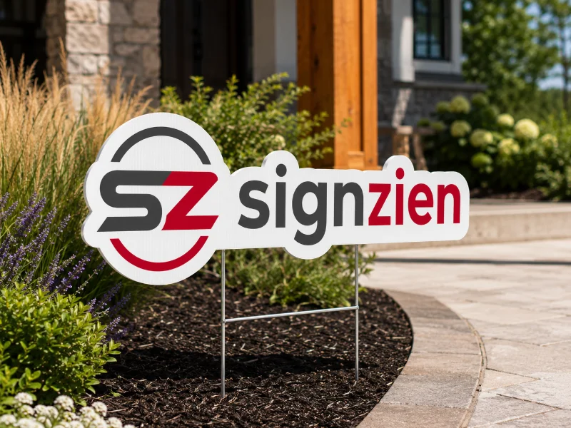 Die-Cut Yard Signs (1-Sided)