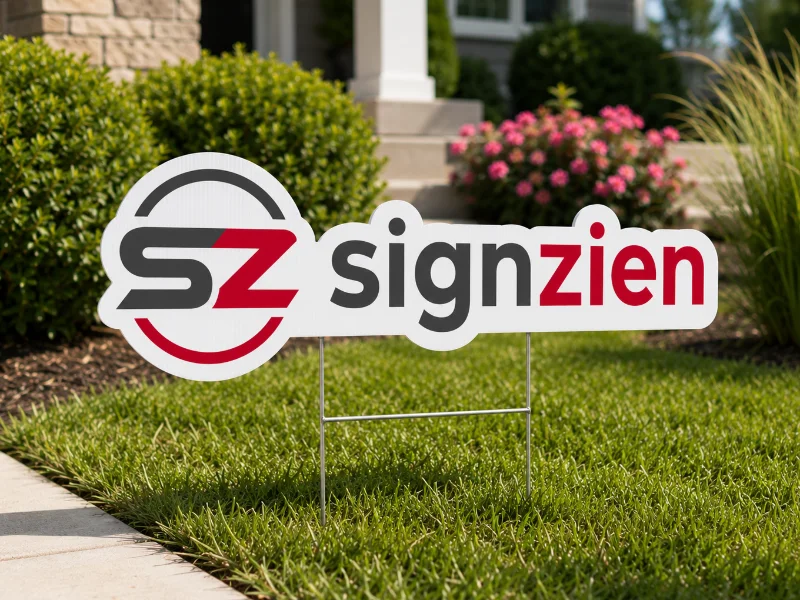 Die-Cut Yard Signs (1-Sided)
