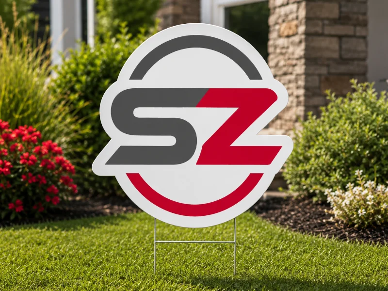 Die-Cut Yard Signs (1-Sided)